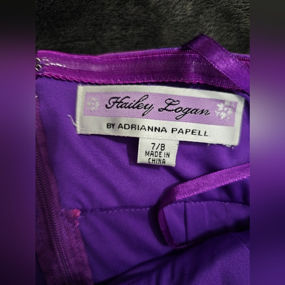 Iridescent Purple Ruched Dress - Picture 4 of 5